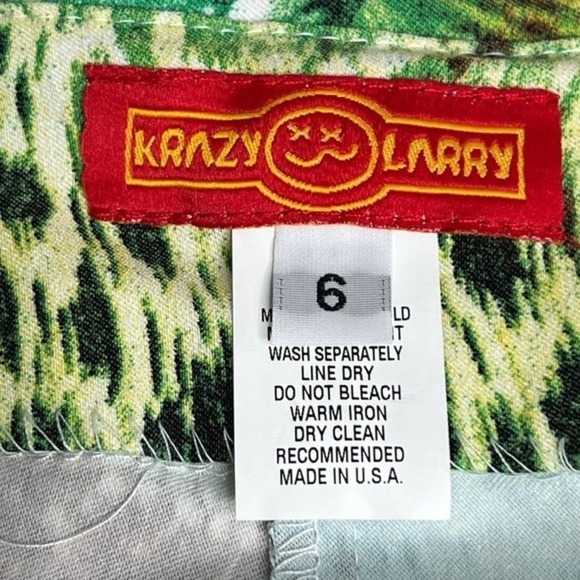 Krazy Larry Tropical Snakeskin Print Colorful Pants Size 6‎ - Picture 6 of 7